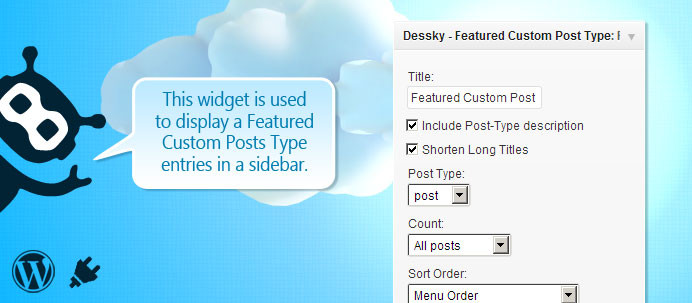 Dessky Featured Custom Post Type Widget